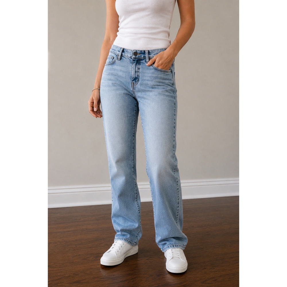 Judy Blue Boyfriend Fit Jeans Women 9/29‎ Light Wash Stretch Mid Rise Denim